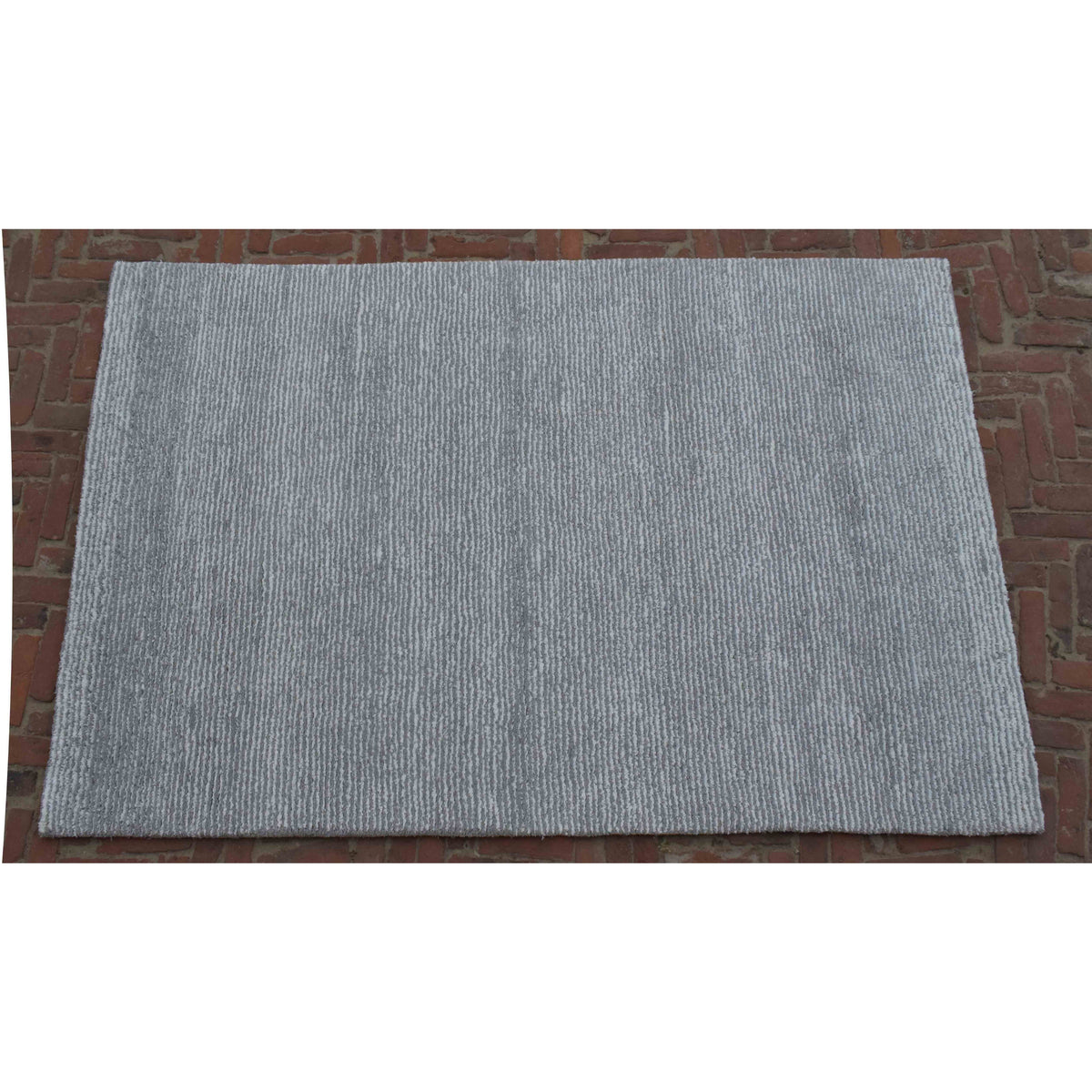 Seersucker Shag Grey SAMPLE samples Organic Weave Shop 