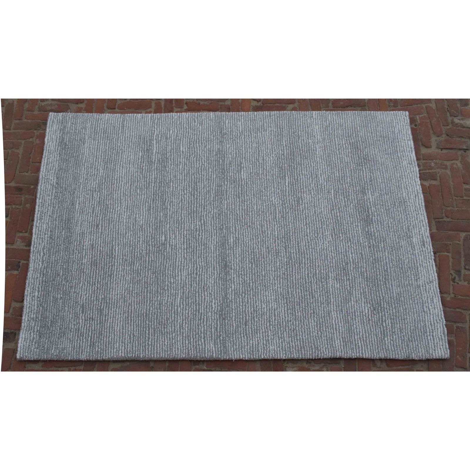 Seersucker Shag Grey SAMPLE samples Organic Weave Shop 